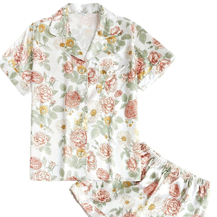 Dame blomster mønster pyjamas sæt Stilla