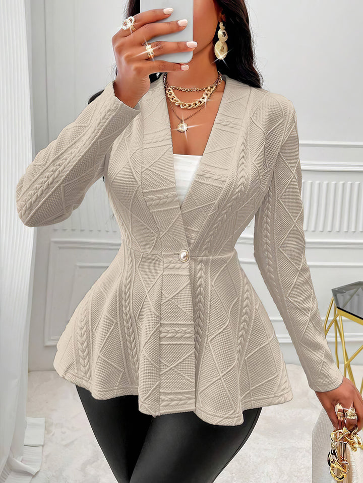Dame Elegant Blazer med struktureret design og figursyet pasform Stilla
