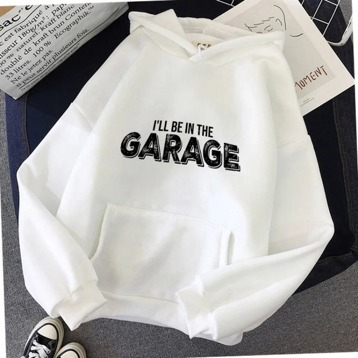 Kvinders Hoodie med Creative Garage Motiv Skovae