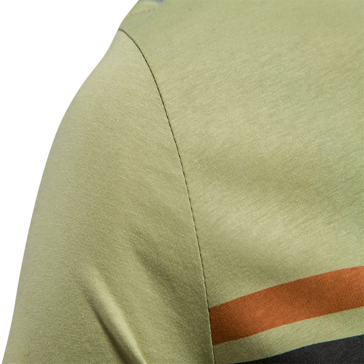 Herrer T-shirt med moderne stribedesign og blødt bomuldsstof Stilla