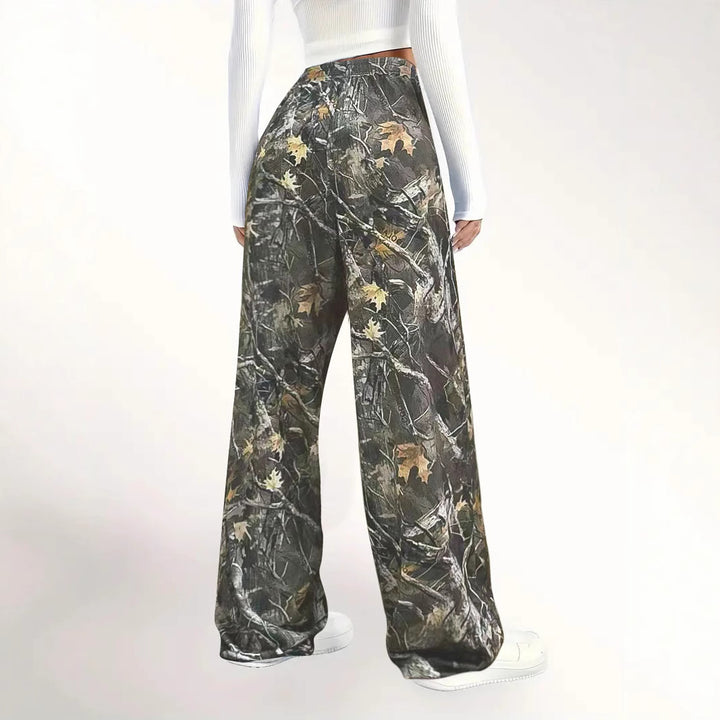 Dame Camouflage Relaxed Fit Jogger-bukser Stilla