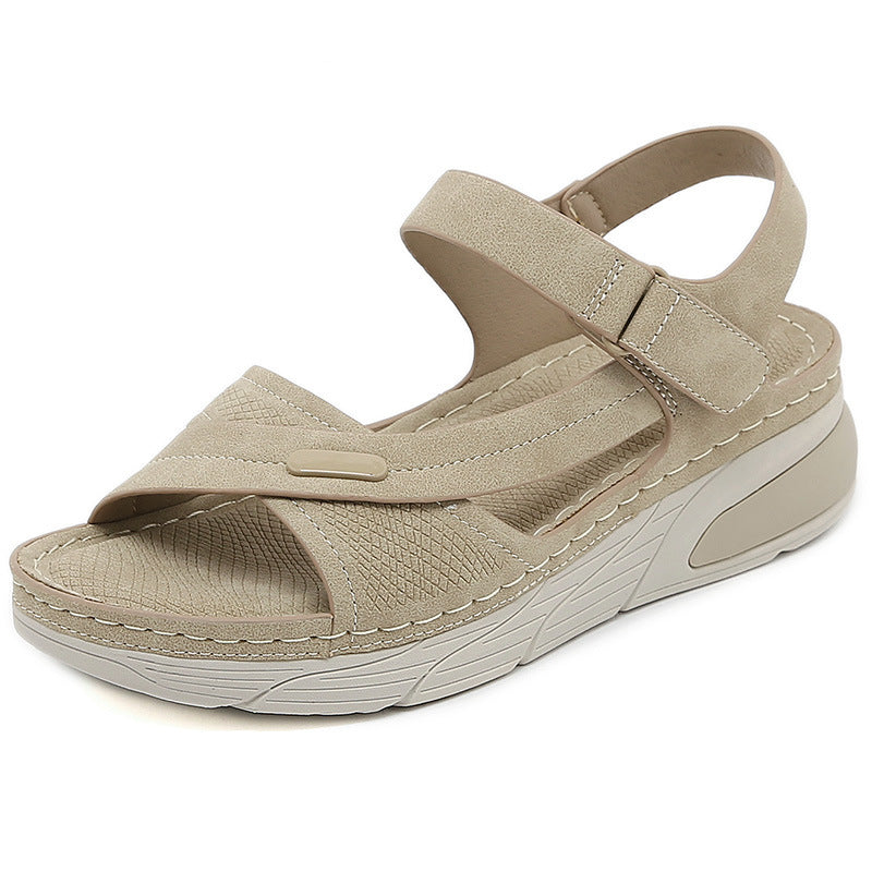 Dame komfort-sandaler med justerbare remme og polstret sål Stilla