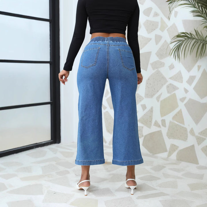 Dame Løst skåret jeans med gummibånd Stilla