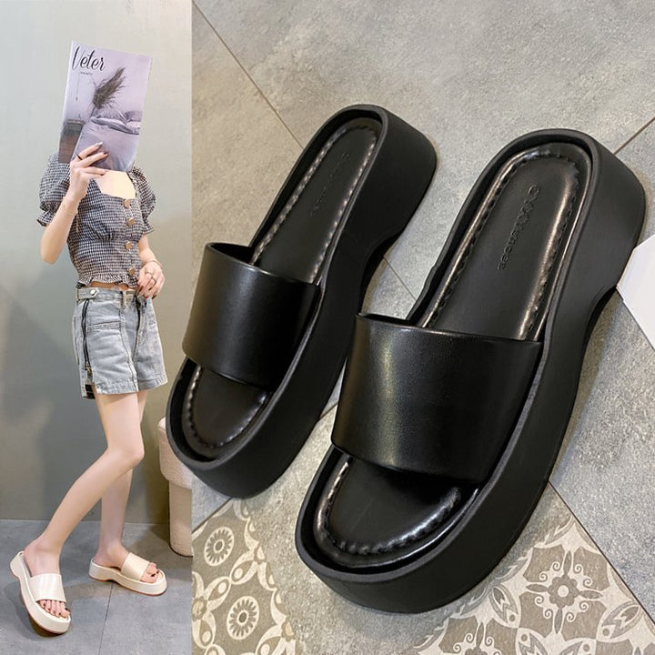 Dame Trendy Clogs med høj plateausål og moderne design Stilla