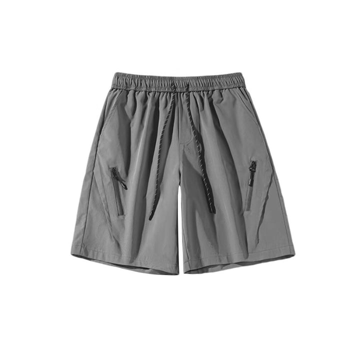 Herrer sporty shorts med elastisk talje og praktiske lynlåslommer Stilla