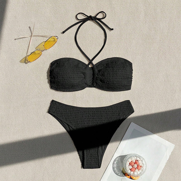 Dame Bikini-sæt med sporty top og justerbar trusse Skovae