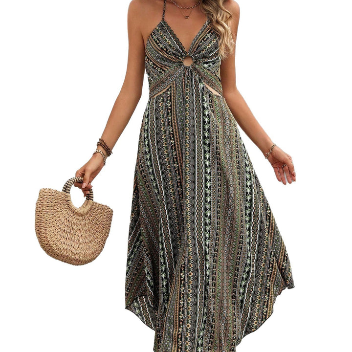 Dame Bohemian Maxi-Kjole med Empire-Talje Stilla