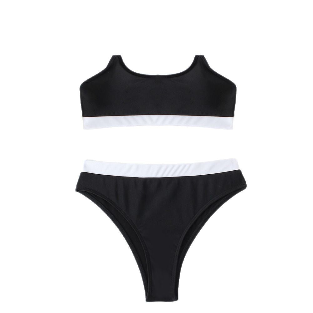 Dame Bikini-sæt med høj talje og sporty top Stilla