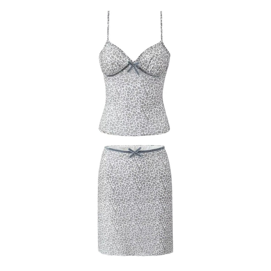 Stilla | Luftigt Mesh Cami Skirt Sæt