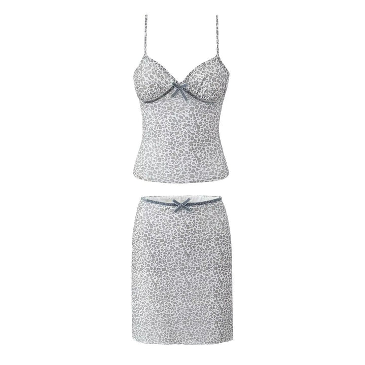 Stilla | Luftigt Mesh Cami Skirt Sæt