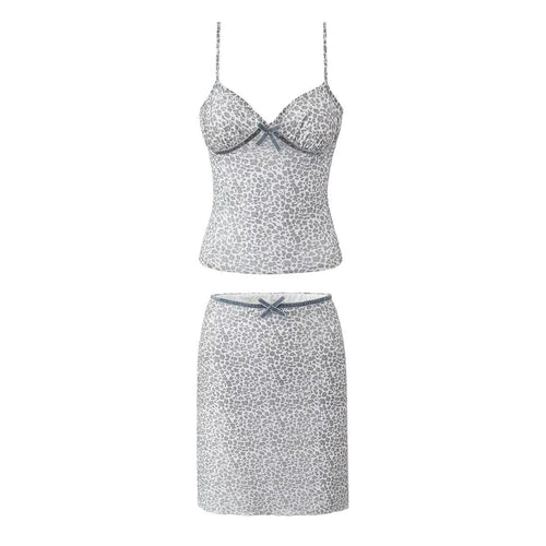 Stilla | Luftigt Mesh Cami Skirt Sæt