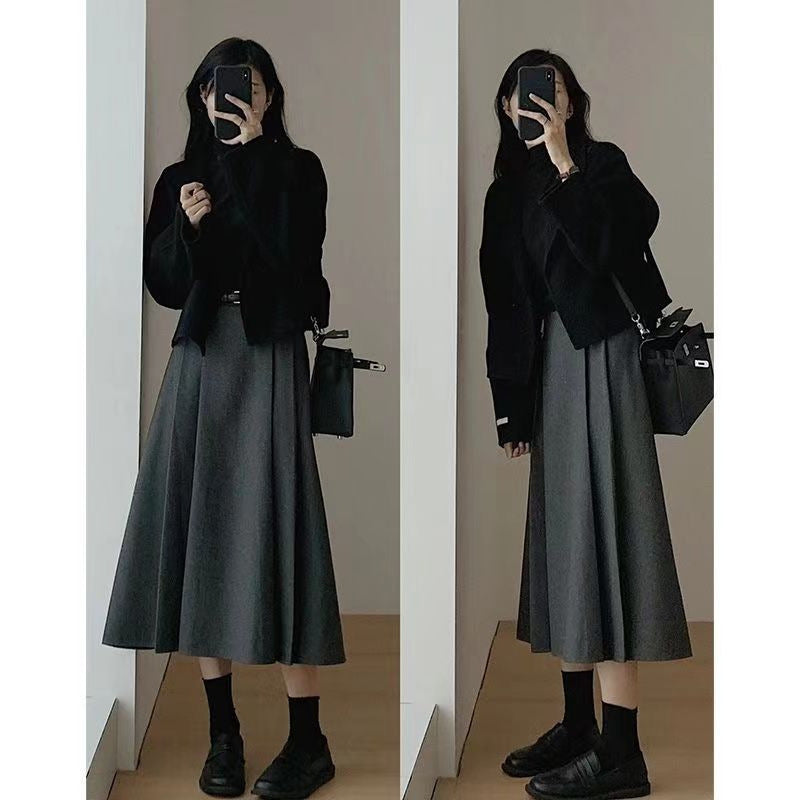 Dame Fashion Kort Jakke med Chic Snit og Detaljerige Sømmene Skovae