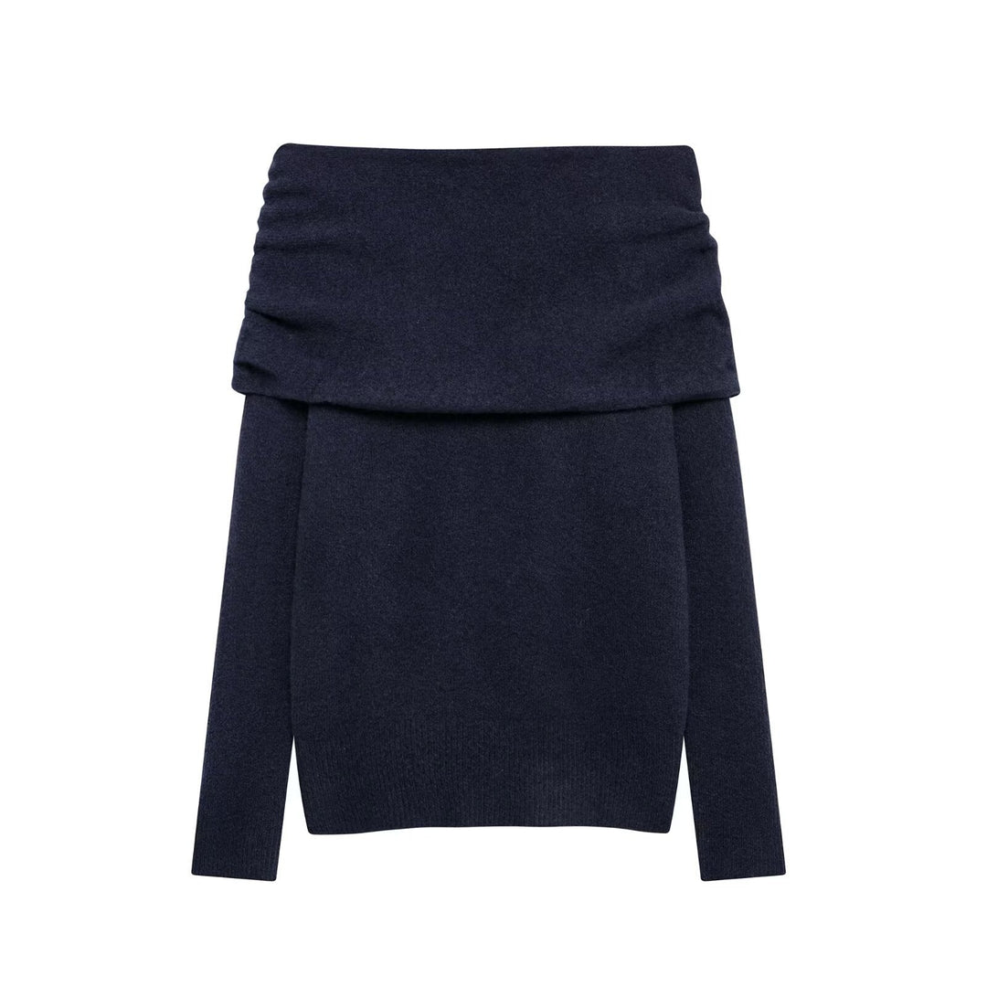 Dame Off-Shoulder Behagelig Strikbluse Stilla