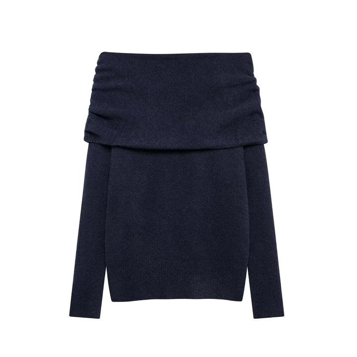 Dame Off-Shoulder Behagelig Strikbluse Stilla