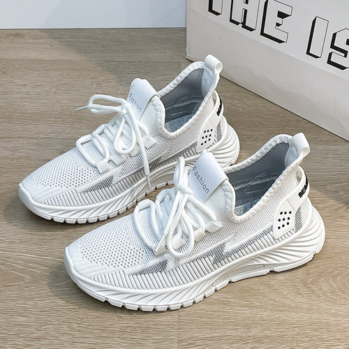 Dame Luftige Sport Sneakers med elastisk strikkonstruktion og skridsikker sål Stilla