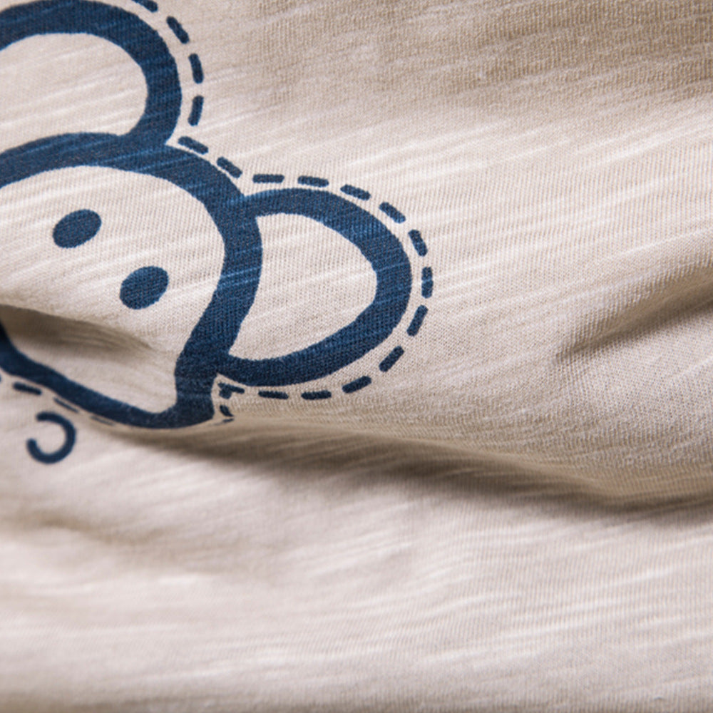 Herren T-Shirt med iøjnefaldende grafikdesign og blødt bomuldsstof Stilla