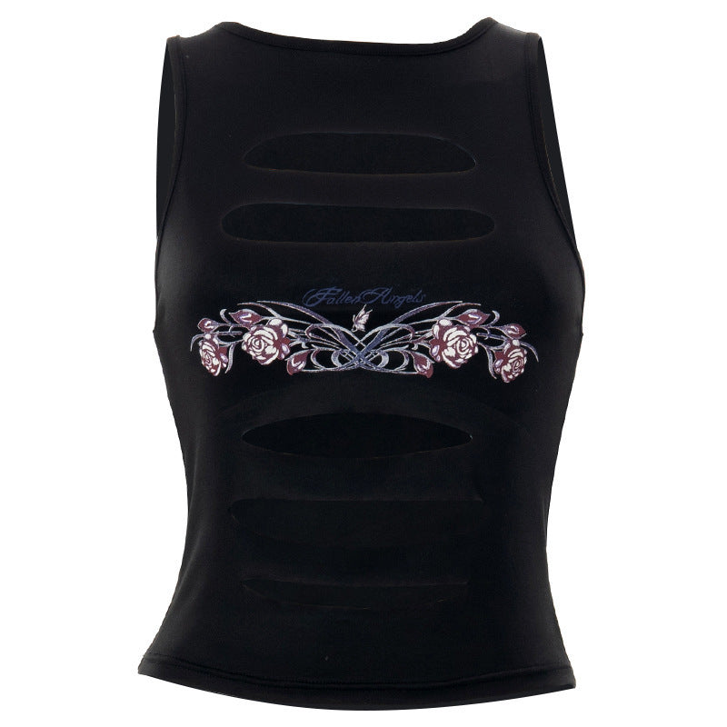 Dame trendy Cut-out Crop Top Skovae