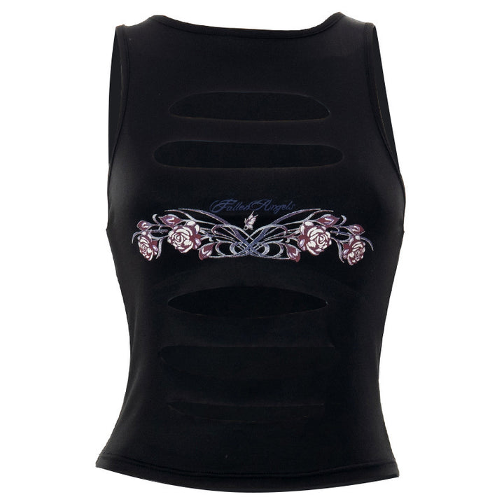 Dame trendy Cut-out Crop Top Skovae