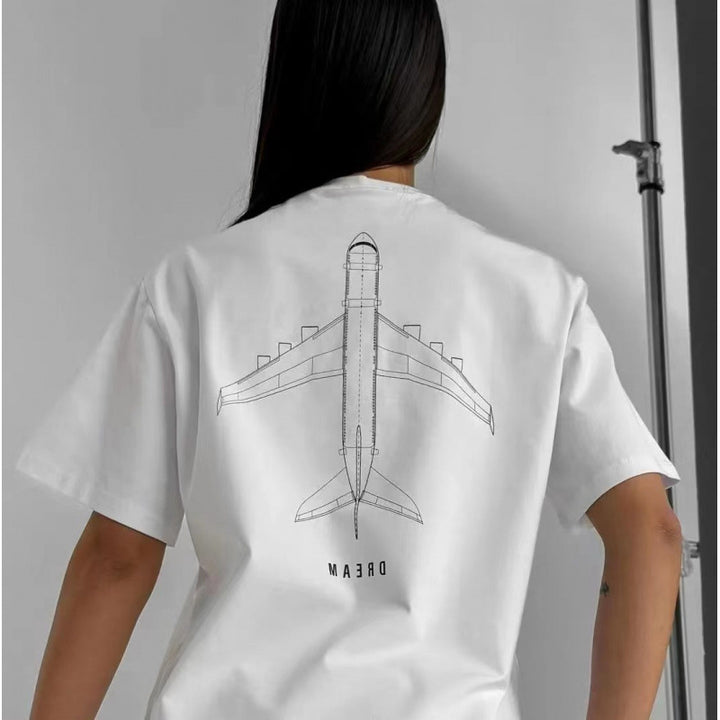 Dame T-shirt med kreativt flydesign og afslappet pasform Stilla