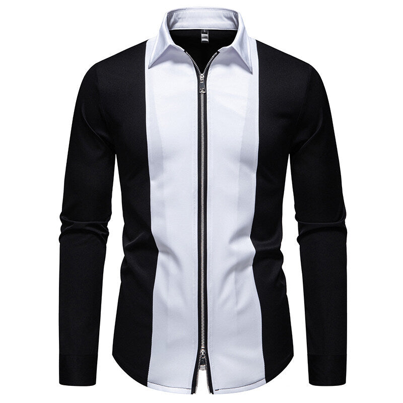 Herrer Moderne Lynlås Sport T-shirt Stilla