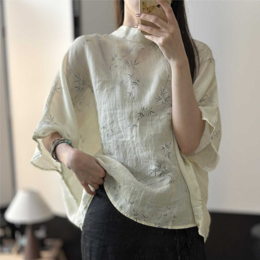 Femme Let Relaxed Fit Linned Top Stilla