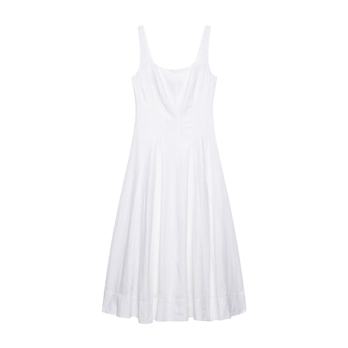 Femme A-linje midi kjole med klassisk design Stilla