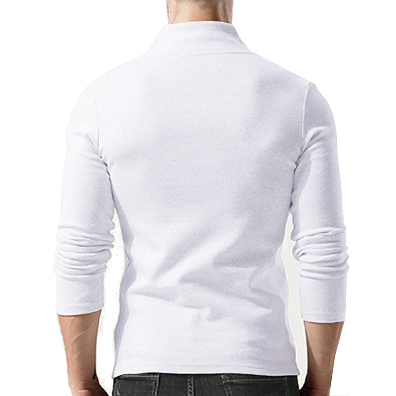 Herrer Sweater med moderne krave og fin struktur Stilla