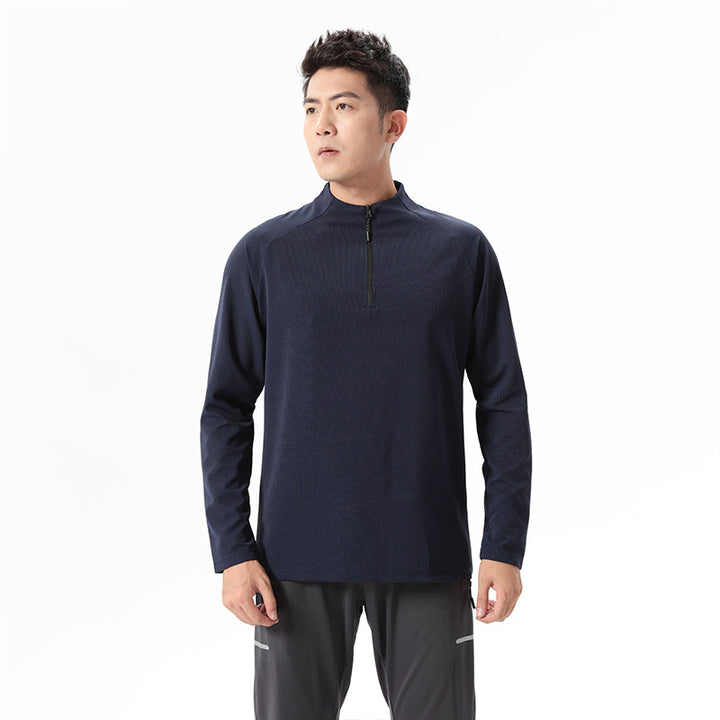 Herre Sport Pullover med halv lynlås og fugtabsorberende egenskaber Stilla