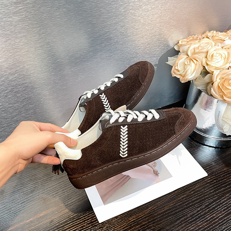 Dame sneakers med modige franser Stilla