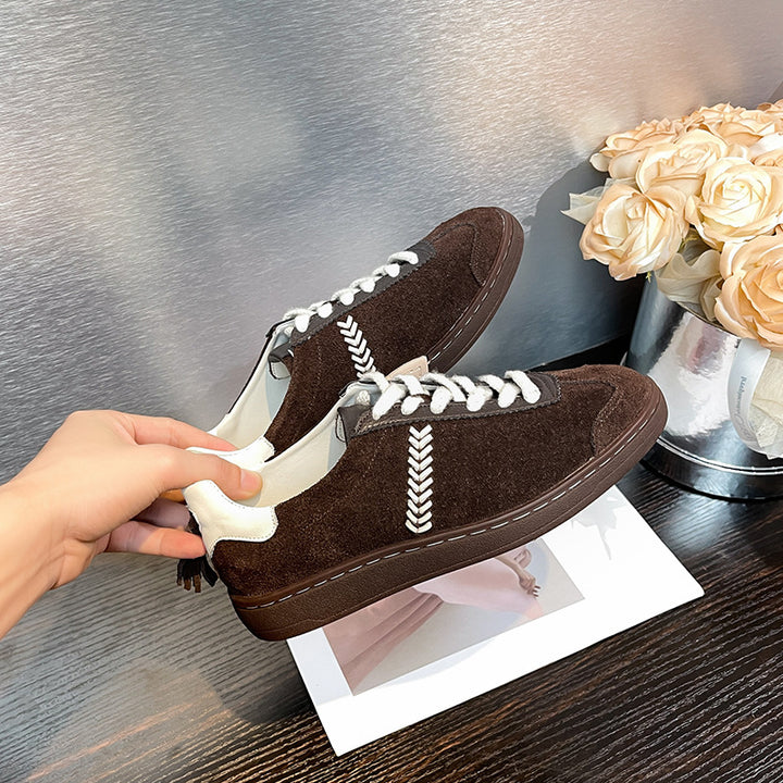 Dame sneakers med modige franser Stilla