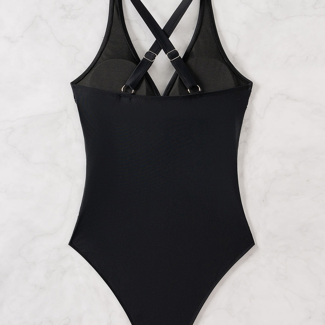 Dame Én-piece Badedragt med elegant Indpakningsdesign Stilla