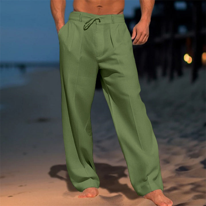 Herren casual strandbukser med blødt stof og elastisk talje Stilla