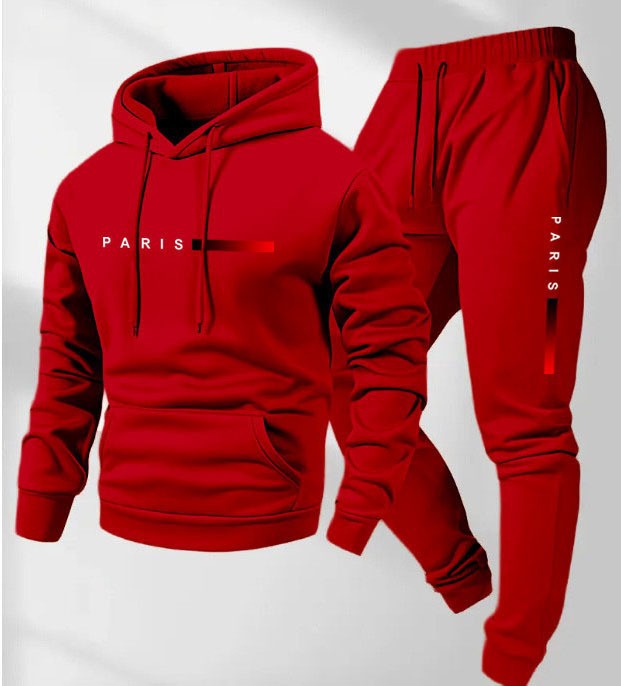 Kvinders hoodie og joggingbukser sæt med moderne Paris design Skovae