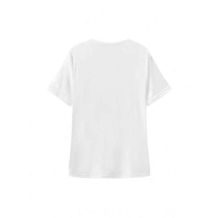 Dame T-shirt med glædeligt jordbærmotiv og afslappet pasform Stilla