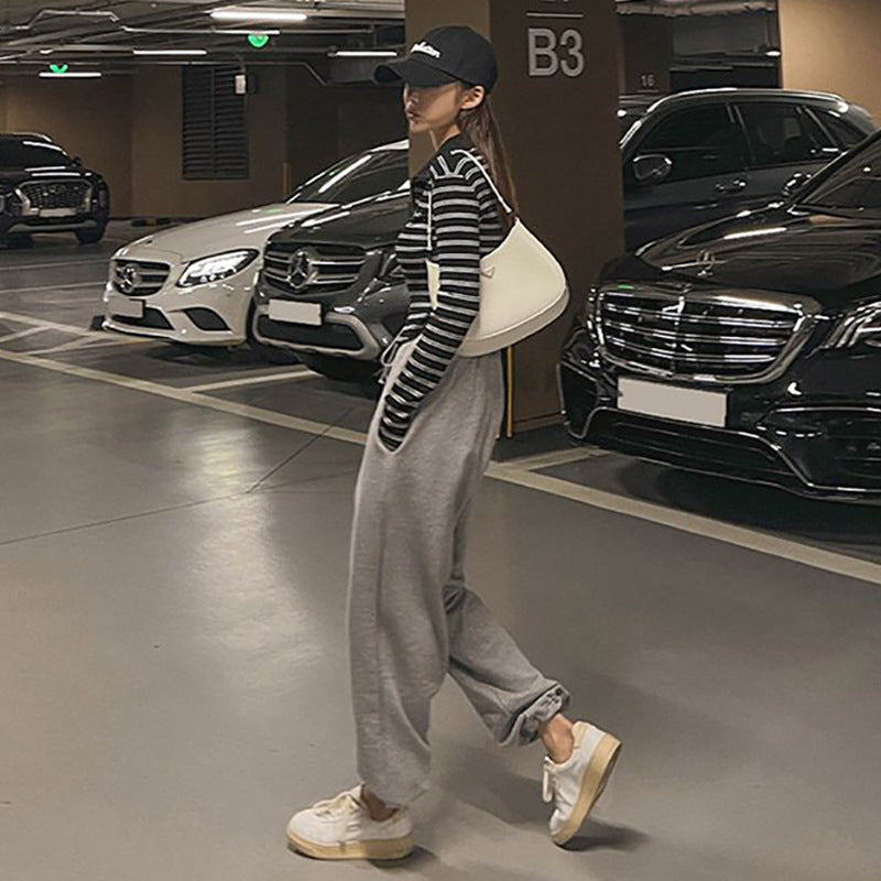 Kvindernes komfortable, vide sweatpants med elastisk talje Stilla