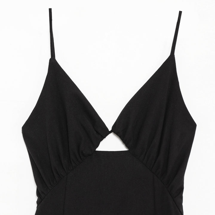 Femme Sleek Cut-Out Maxi Kjole Stilla