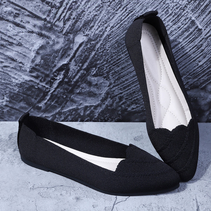 Dame Struktur Strik Ballerina Ballerinas Stilla