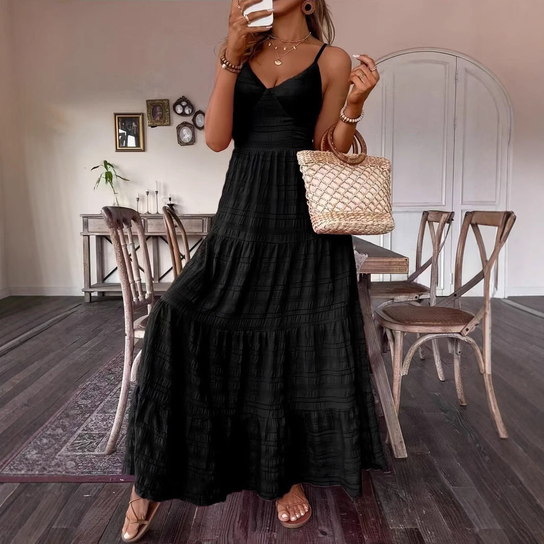 Dame Sommer Maxi Kjole Stilla