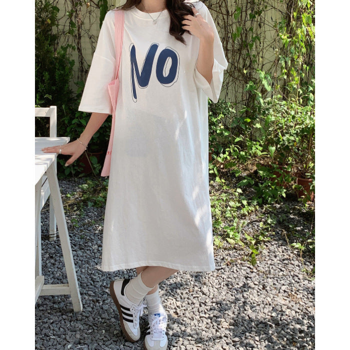 Dame Casual Graphic Kjole Stilla