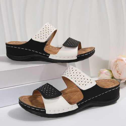 Dame Stilfulde Soft Cushion Slide Sandaler Stilla