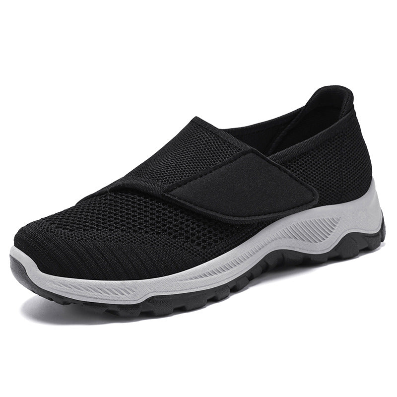Dame Velcro-lukning Alsidige Walking Sneakers med åndbart mesh-overmateriale Stilla