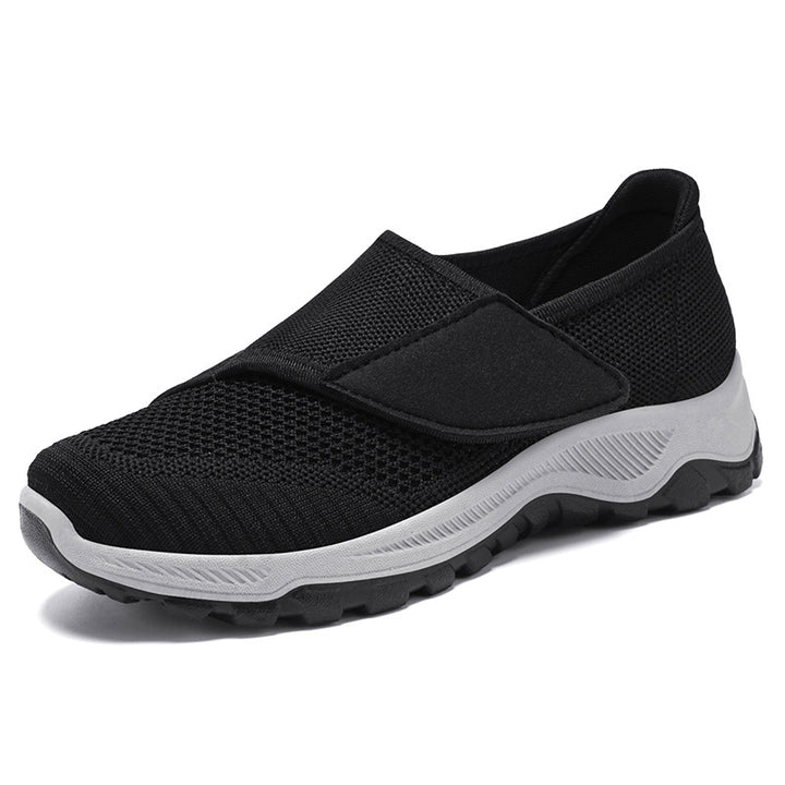 Dame Velcro-lukning Alsidige Walking Sneakers med åndbart mesh-overmateriale Stilla