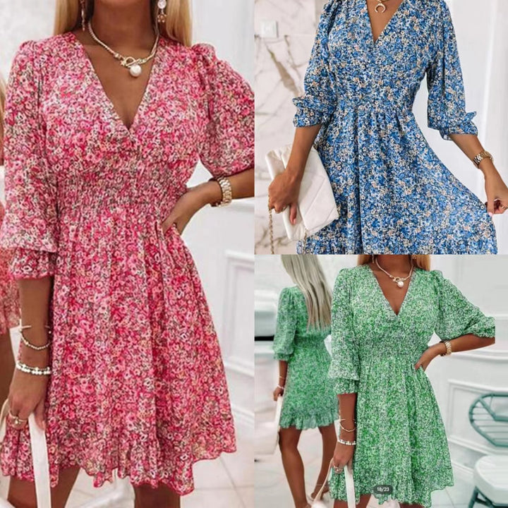 Dame blomsterkjole i Boho-stil Stilla
