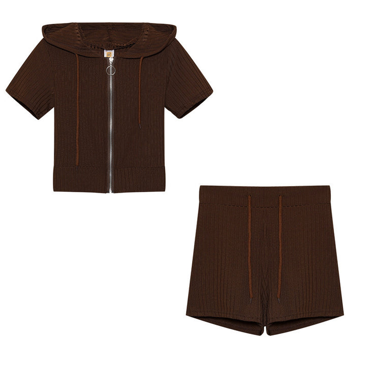Kvinde Hætte Strik Shortset Stilla