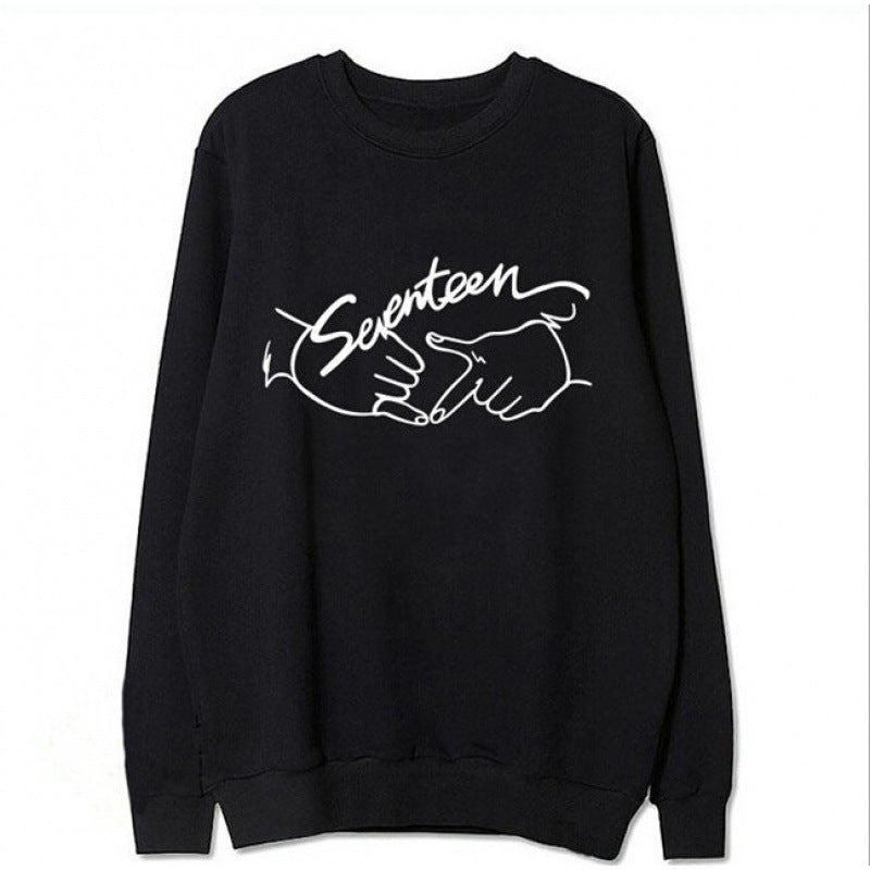 Kvinders sweatshirt med kreativ håndskrift design Stilla