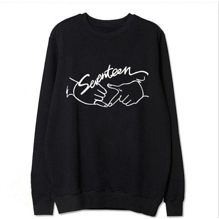 Kvinders sweatshirt med kreativ håndskrift design Stilla