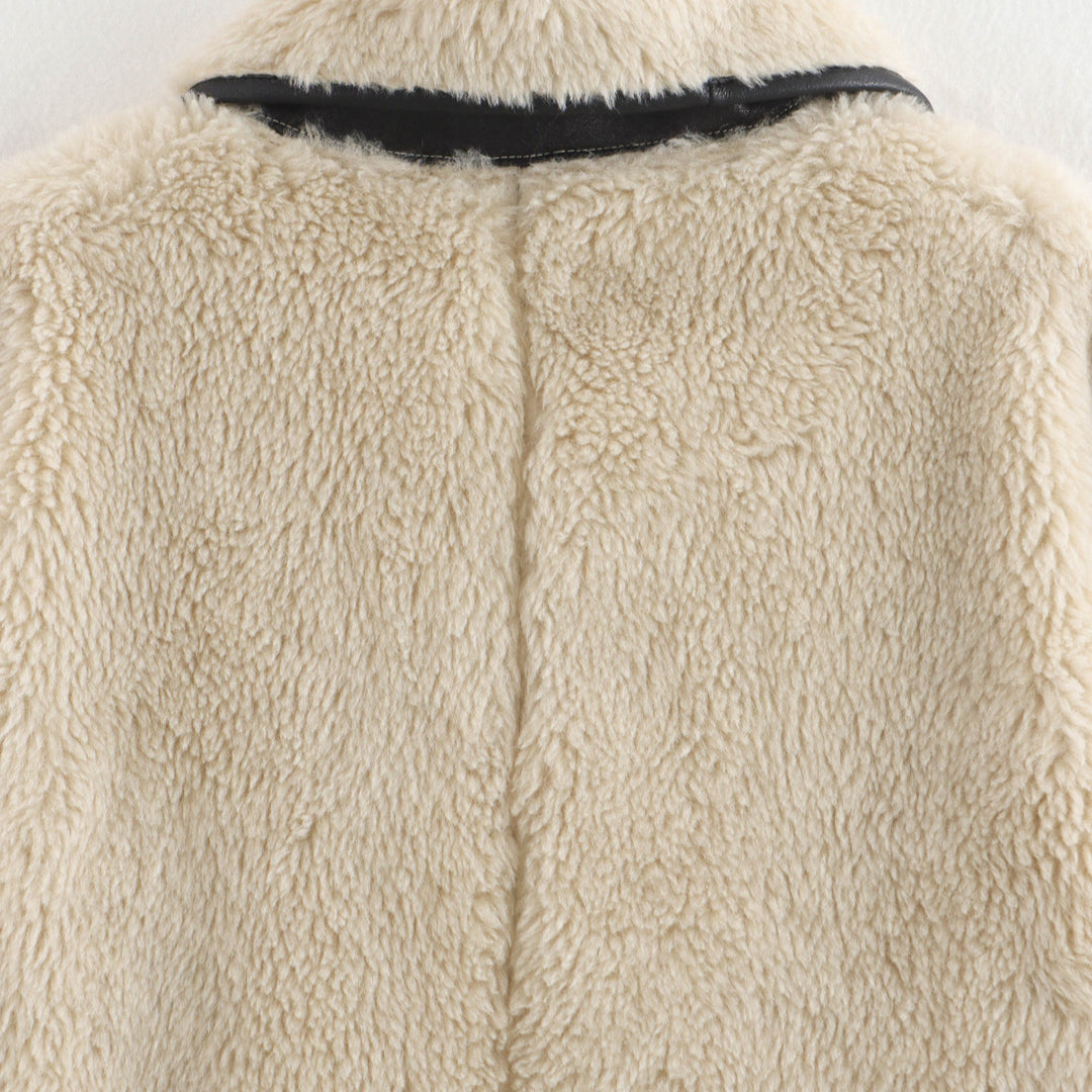 Femme Oversized Künst furjakke Stilla