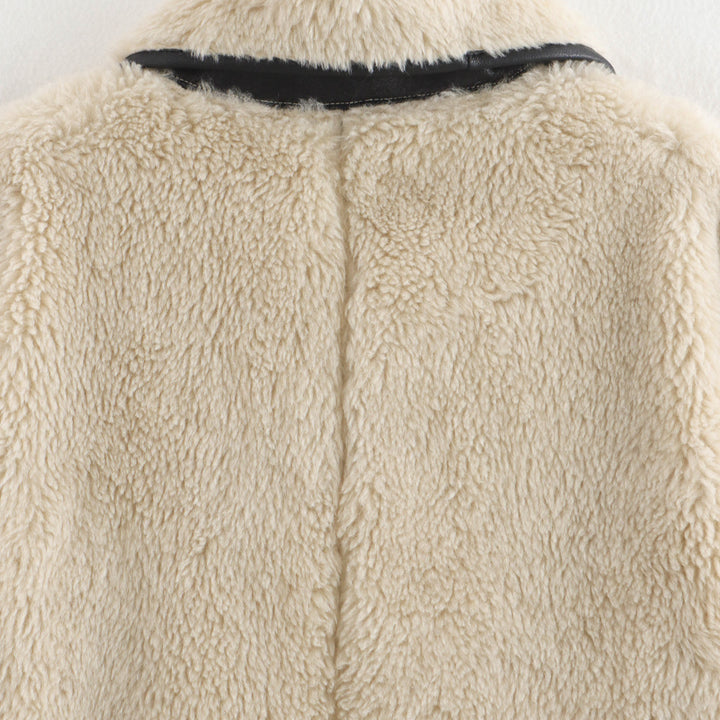 Femme Oversized Künst furjakke Stilla