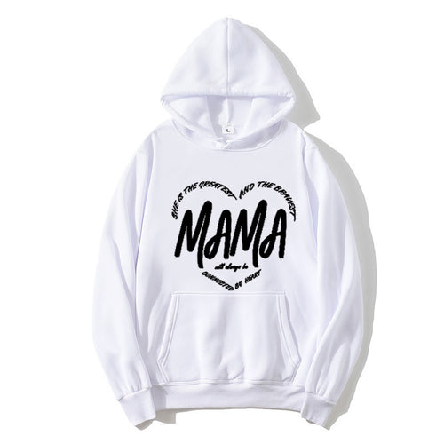 Kvindernes hoodie med kreativ mama slogan Skovae