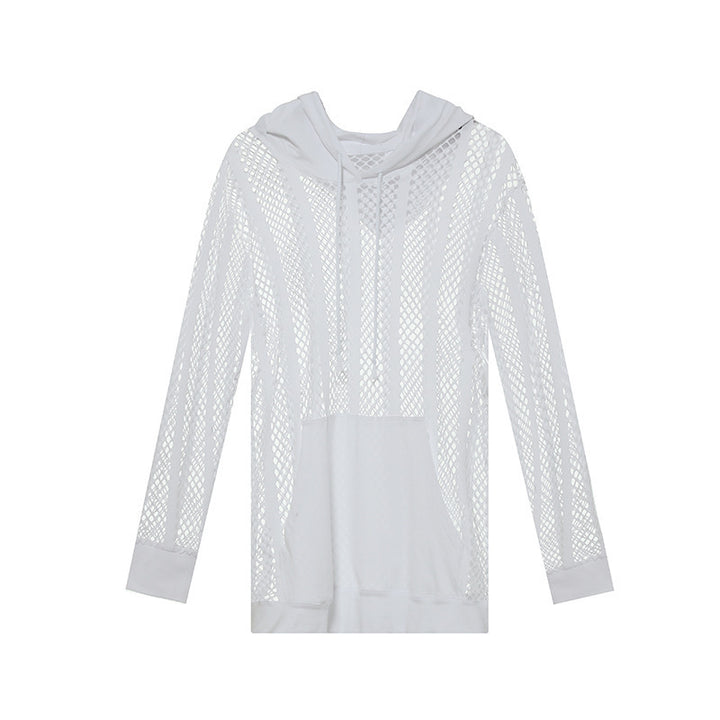 Herrer åndbar mesh-hoodie med hætte Stilla